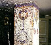 Carl Larsson dekorativ utsmyckning pa skorstensstock pa spadarvet Germany oil painting artist